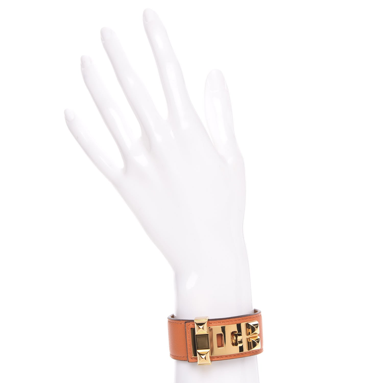 Hermes Swift Collier de Chien CDC 24 Bracelet T2 Orange 2 of 6