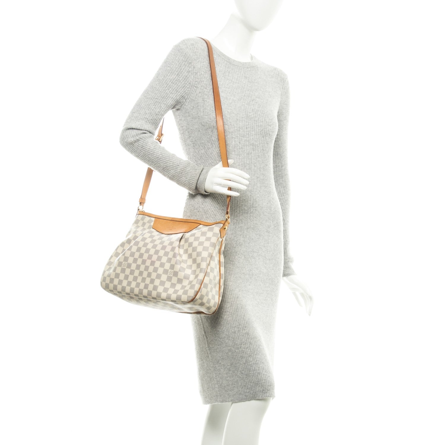 Louis Vuitton Damier Azur Siracusa MM 2 of 12