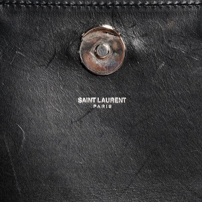 Saint Laurent Calf Hair Leather Snow Leopard Medium Betty White Black 5 of 10