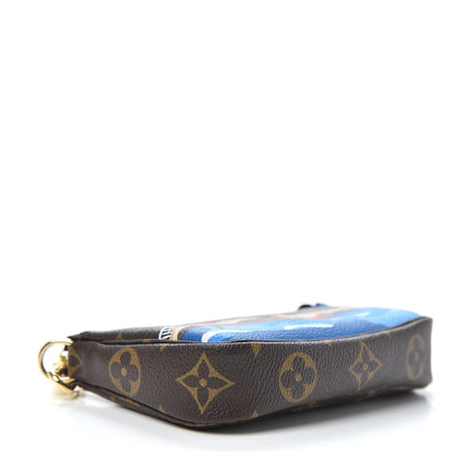 Louis Vuitton Monogram 2019 Christmas Animation Mini Venice Pochette Accessories Blue 4 of 11
