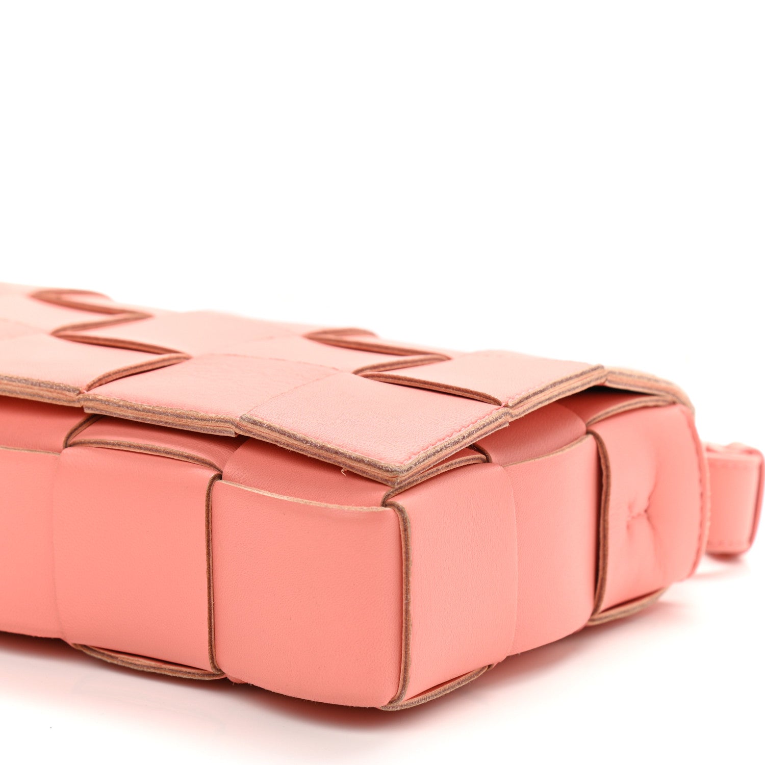 Bottega Veneta Nappa Maxi Intreccio Cassette Bag Peach 11 of 11