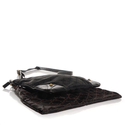 Gucci Monogram Horsebit Nail Messenger Bag Black 4 of 7