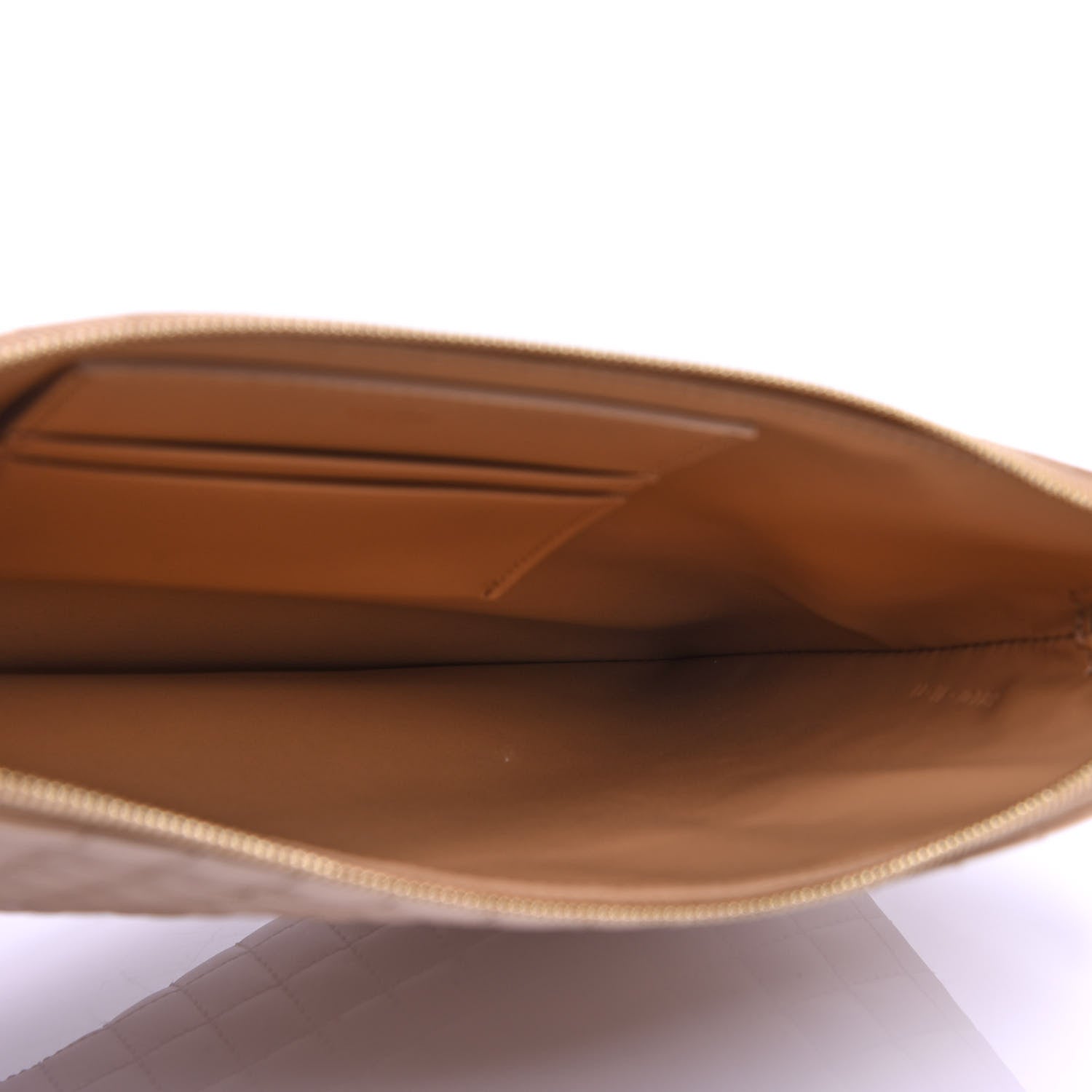 Celine Calfskin Quilted C Charm Pouch Gold 5 of 9