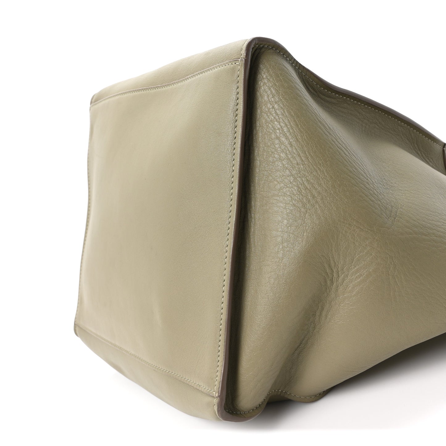 Supple Grained Calfskin Small Big Bag Sage