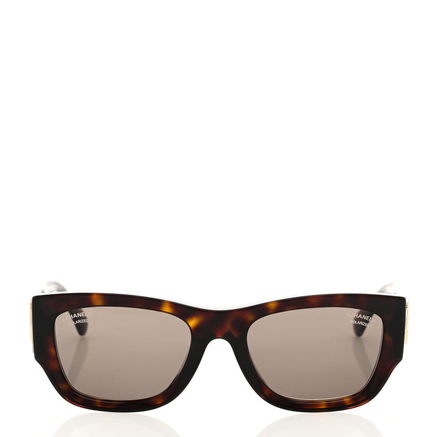 Acetate Rectangle Sunglasses 5507-A Tortoise