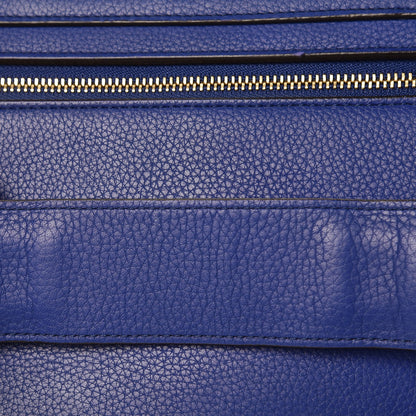 Celine Drummed Calfskin Suede Medium Trapeze Indigo 11 of 16