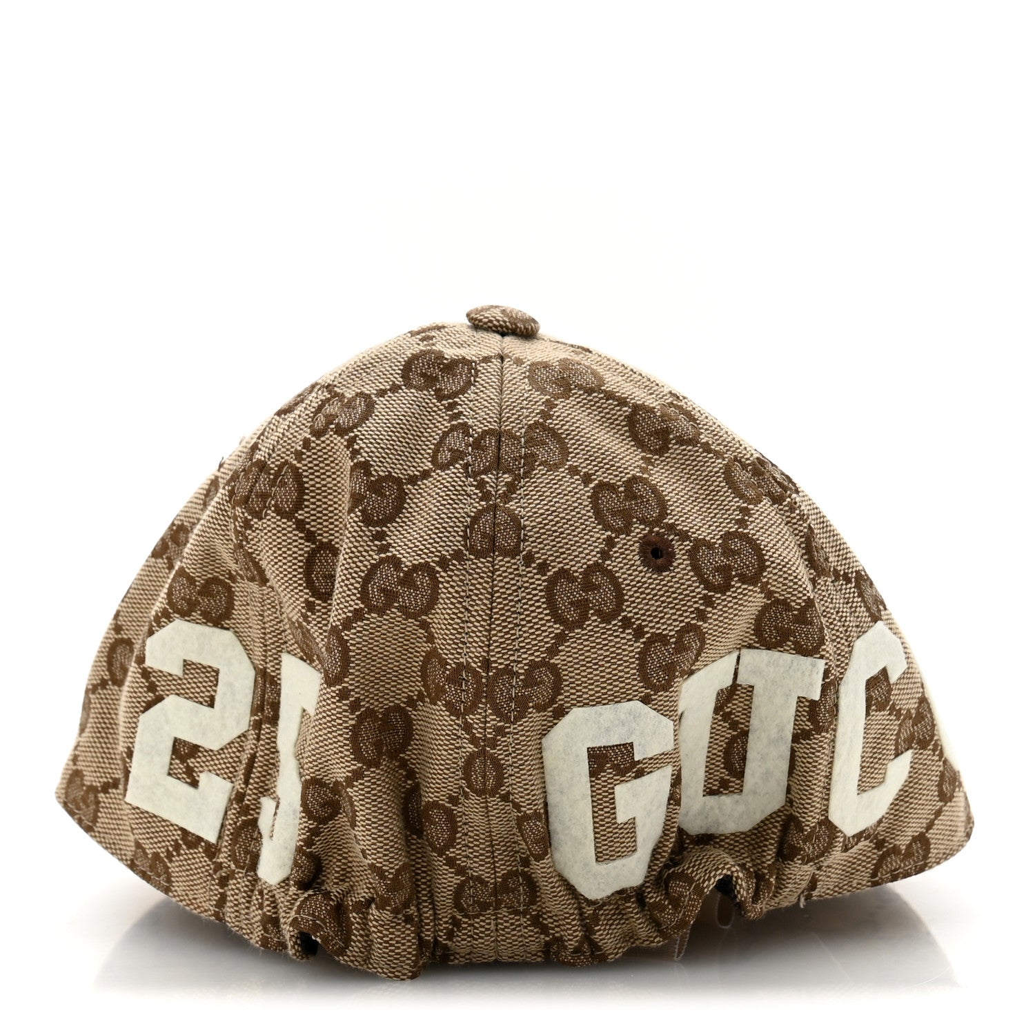 Gucci Monogram Patch Logo Soft Baseball Hat S Beige Cocoa 5 of 10