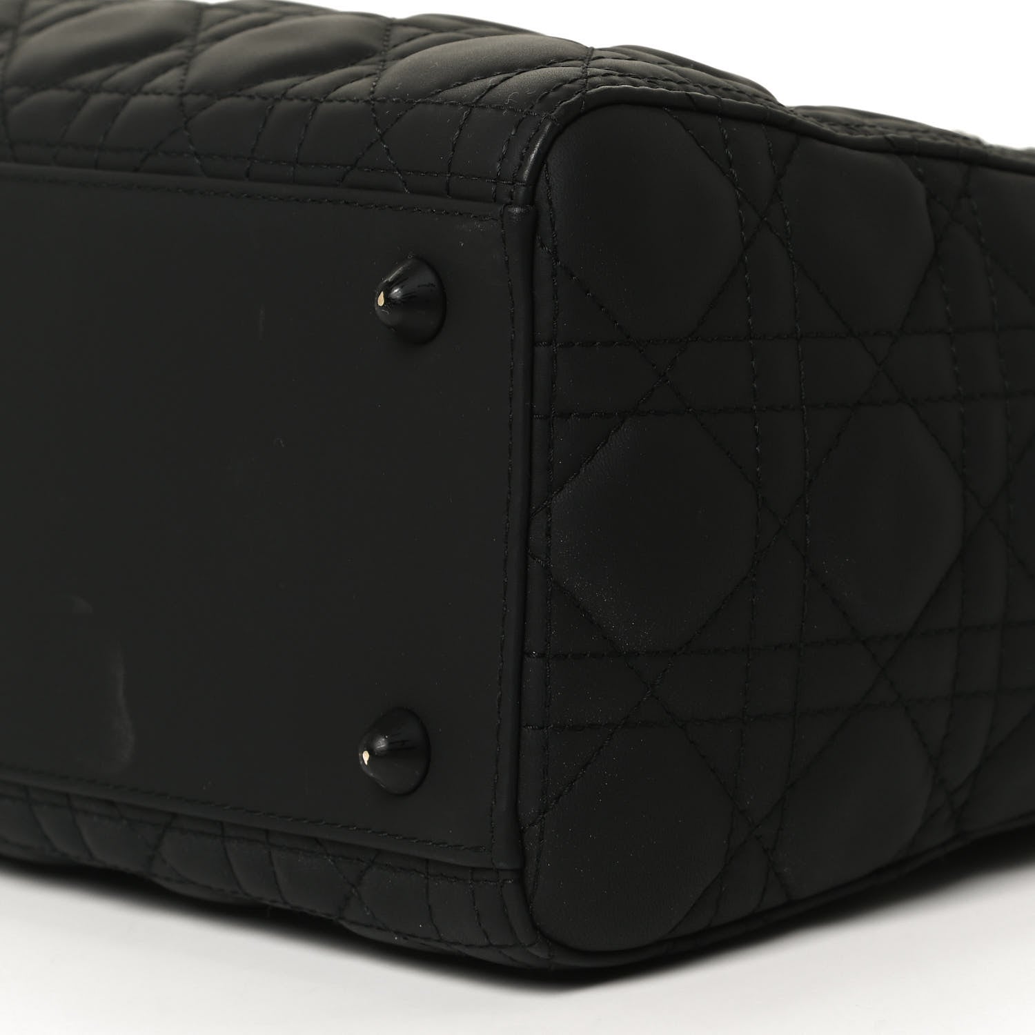 Christian Dior Ultra Matte Calfskin Cannage Large Lady Dior Black 11 of 15