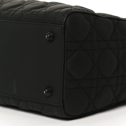 Christian Dior Ultra Matte Calfskin Cannage Large Lady Dior Black 11 of 15