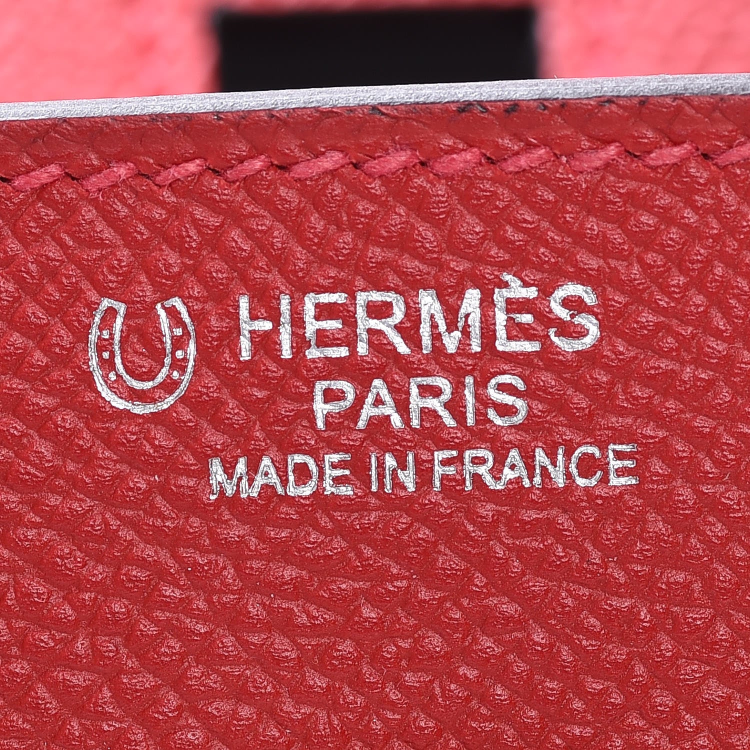 Hermes Epsom Horseshoe Birkin 30 Rouge Casaque Gris Mouette 22 of 36