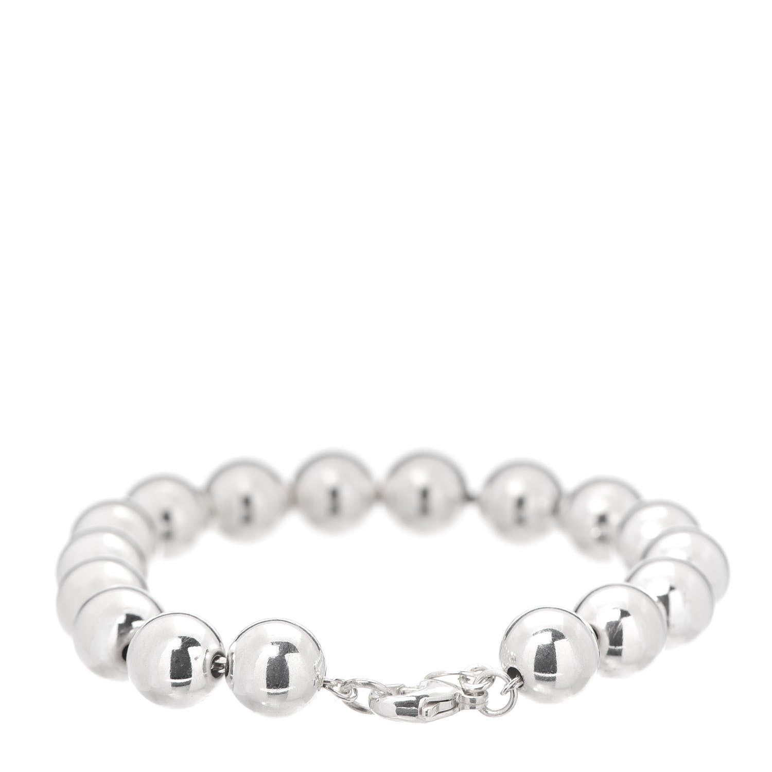 Tiffany Sterling Silver 10mm HardWear Ball Bracelet 3 of 7