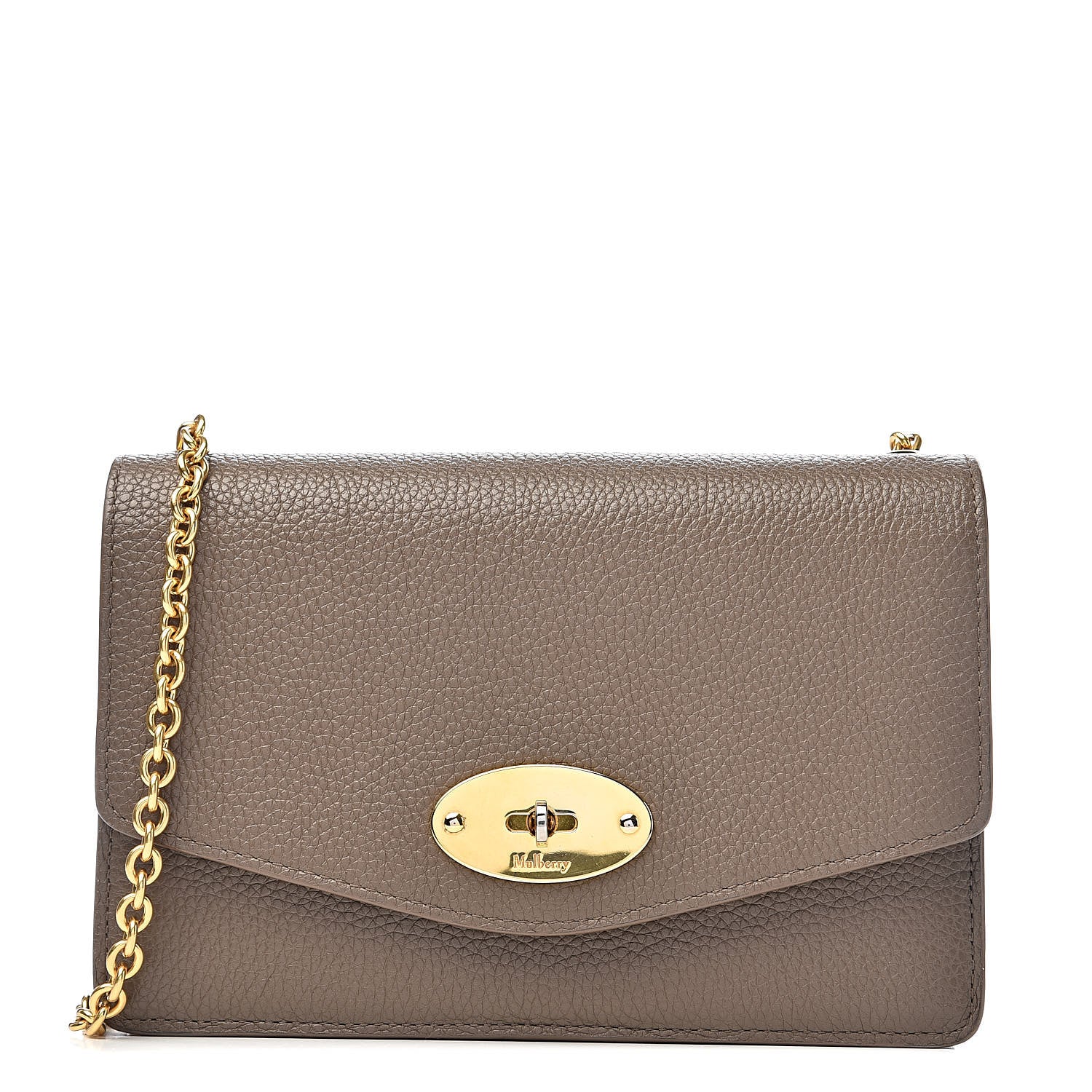 Mulberry Natural Grained Calfskin Small Darley Satchel Solid Grey 1 of 15