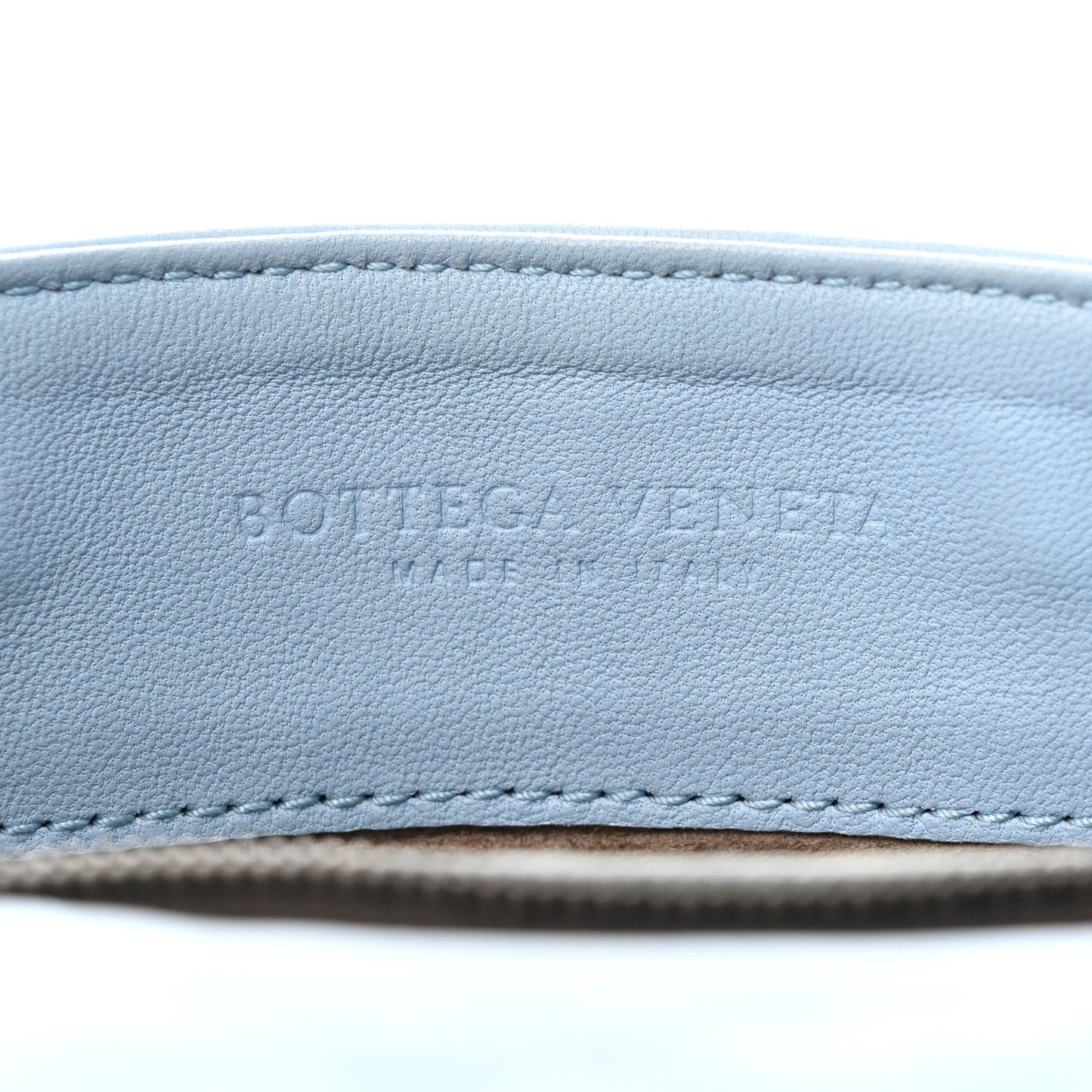 Nappa Intrecciato Flap Crossbody Light Blue