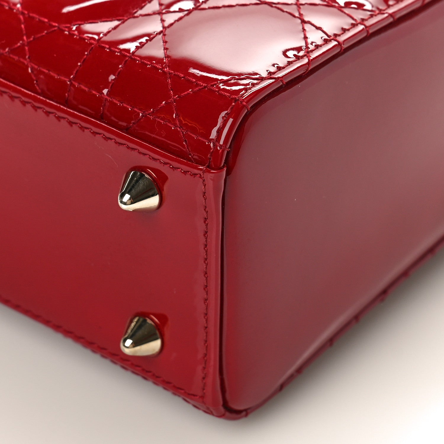 Christian Dior Patent Cannage Small My ABCDior Lady Dior Red 8 of 8