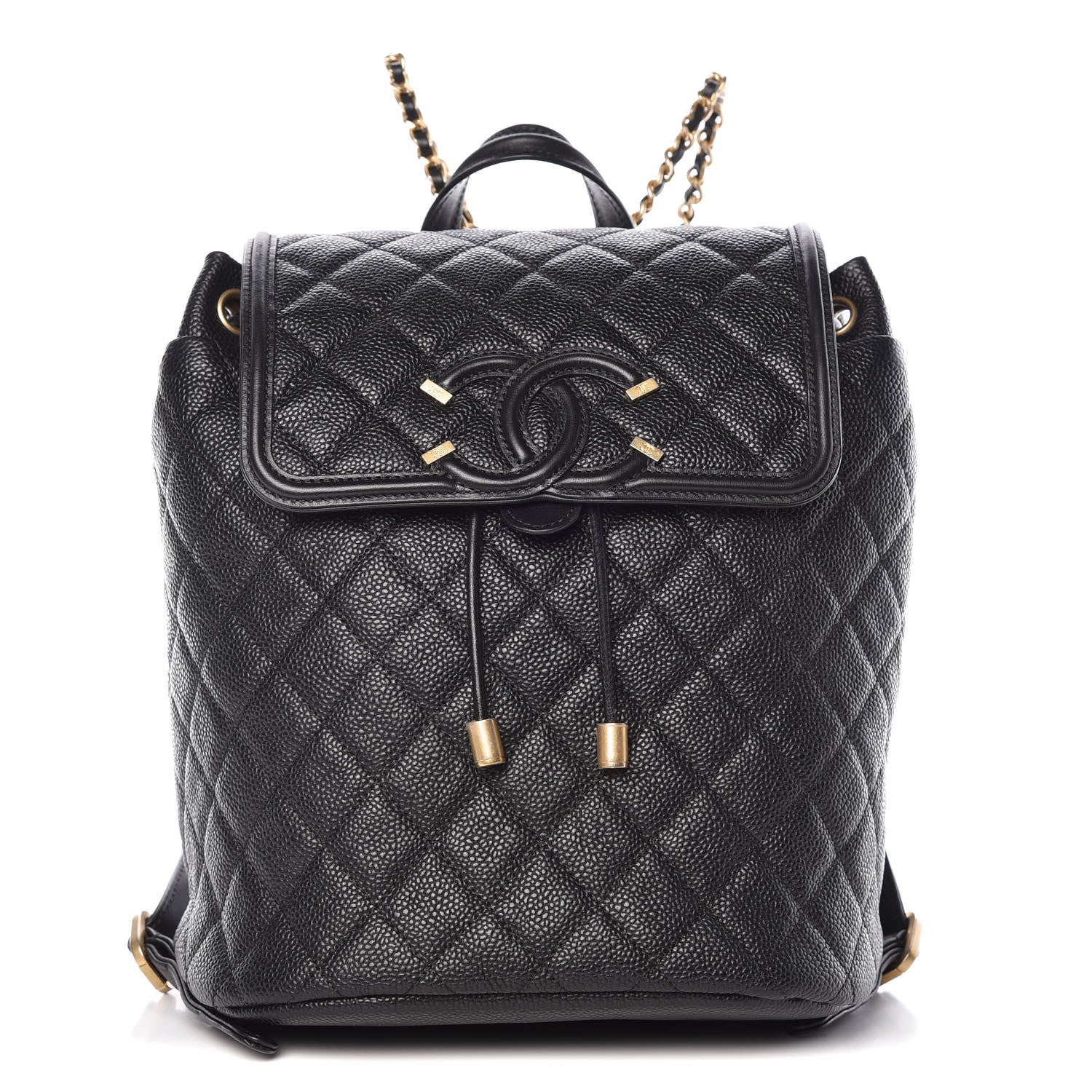Chanel Caviar Quilted Filigree Backpack Black 1 of 9