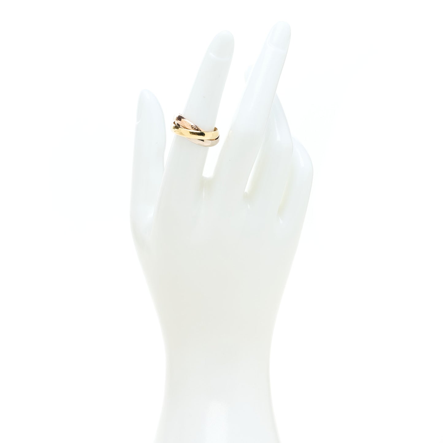 18K Pink Yellow White Gold Classic Trinity Ring 52 6