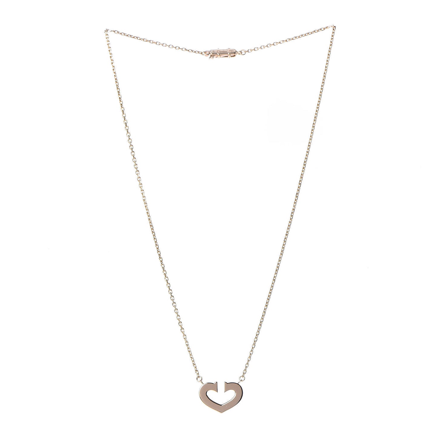 18K Pink Gold Medium Hearts and Symbols Necklace