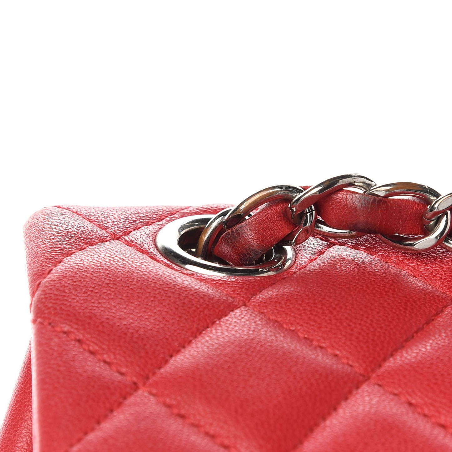 Lambskin Quilted Small Urban Spirit Backpack Red