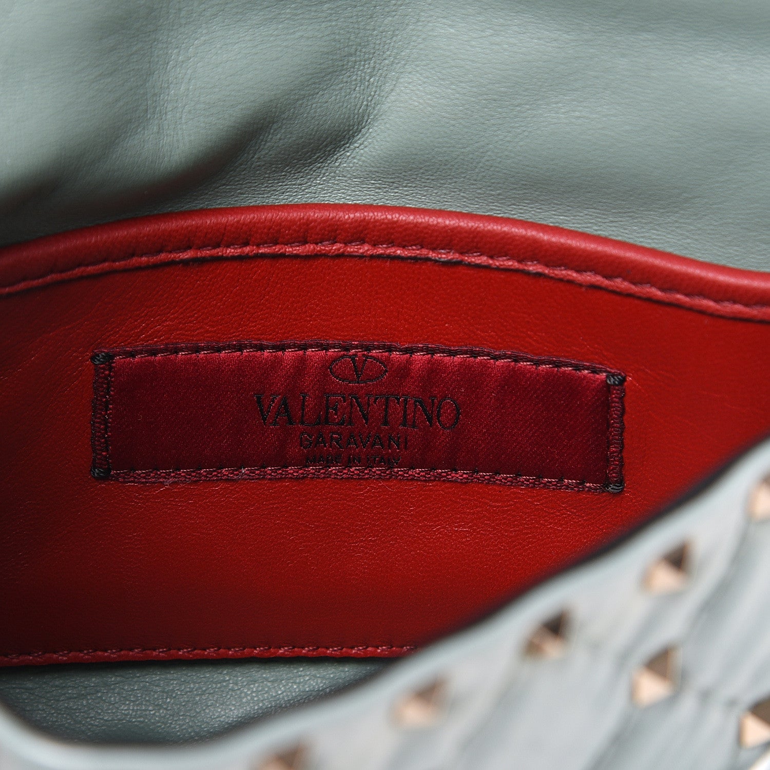 Valentino Garavani Patent Small Rockstud Spike Shoulder Bag Nube 6 of 9