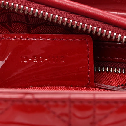 Christian Dior Patent Cannage Medium Lady Dior Red 6 of 19