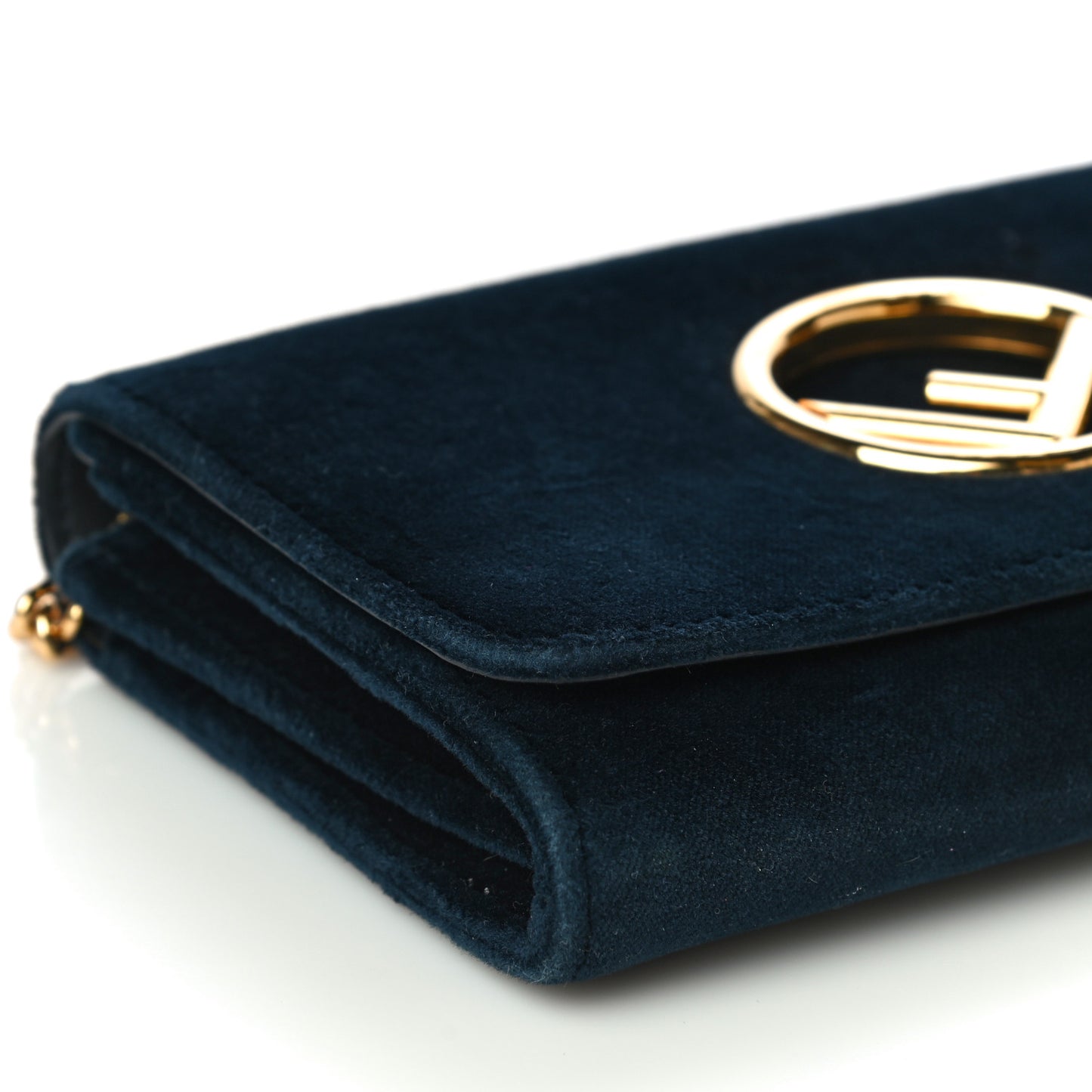 Velvet F is Fendi Wallet on Chain Blue