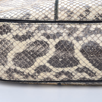 Bottega Veneta Anaconda Medium Loop Hobo White Black 9 of 12