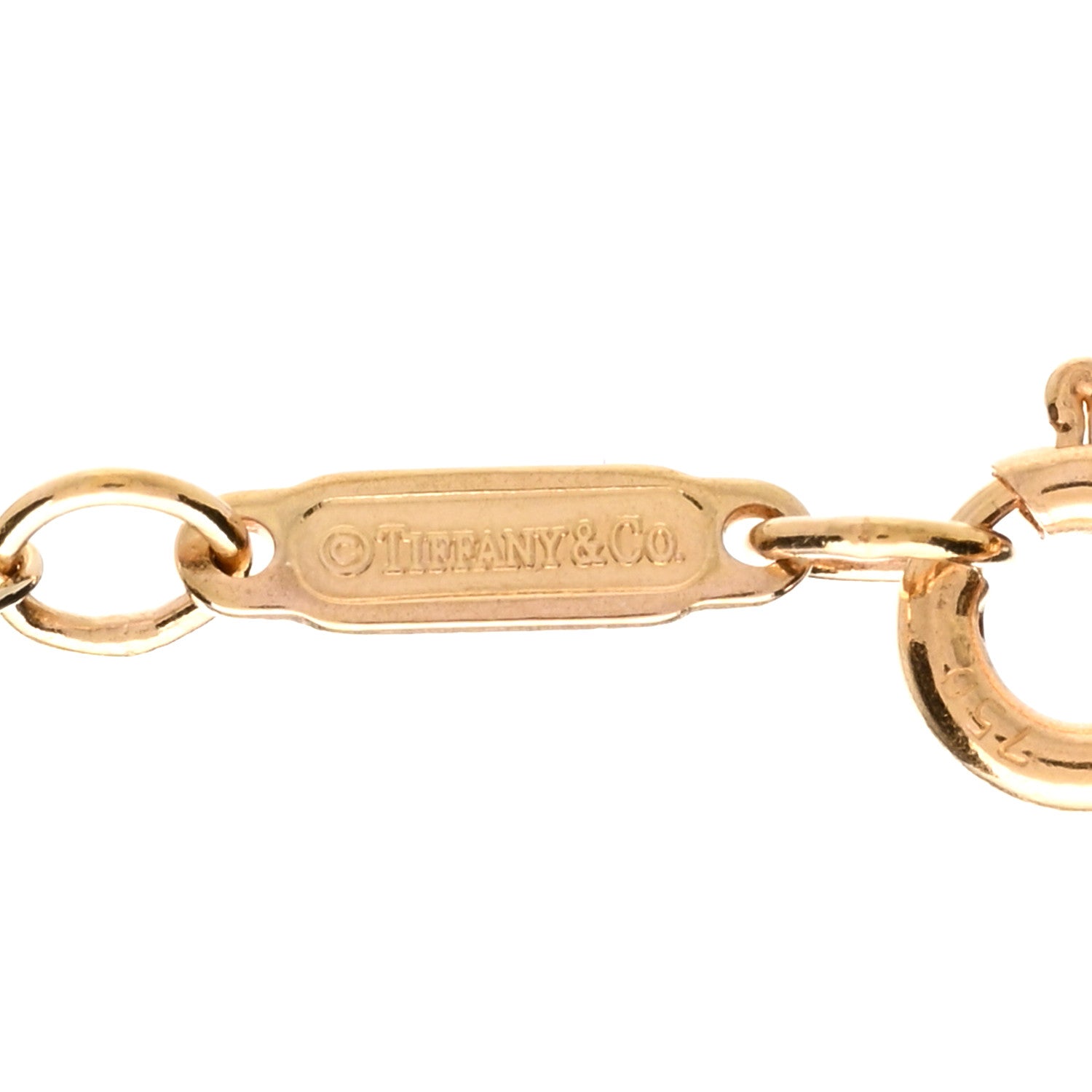 Tiffany 18K Rose Gold Oval Link Chain Necklace 36" 4 of 4