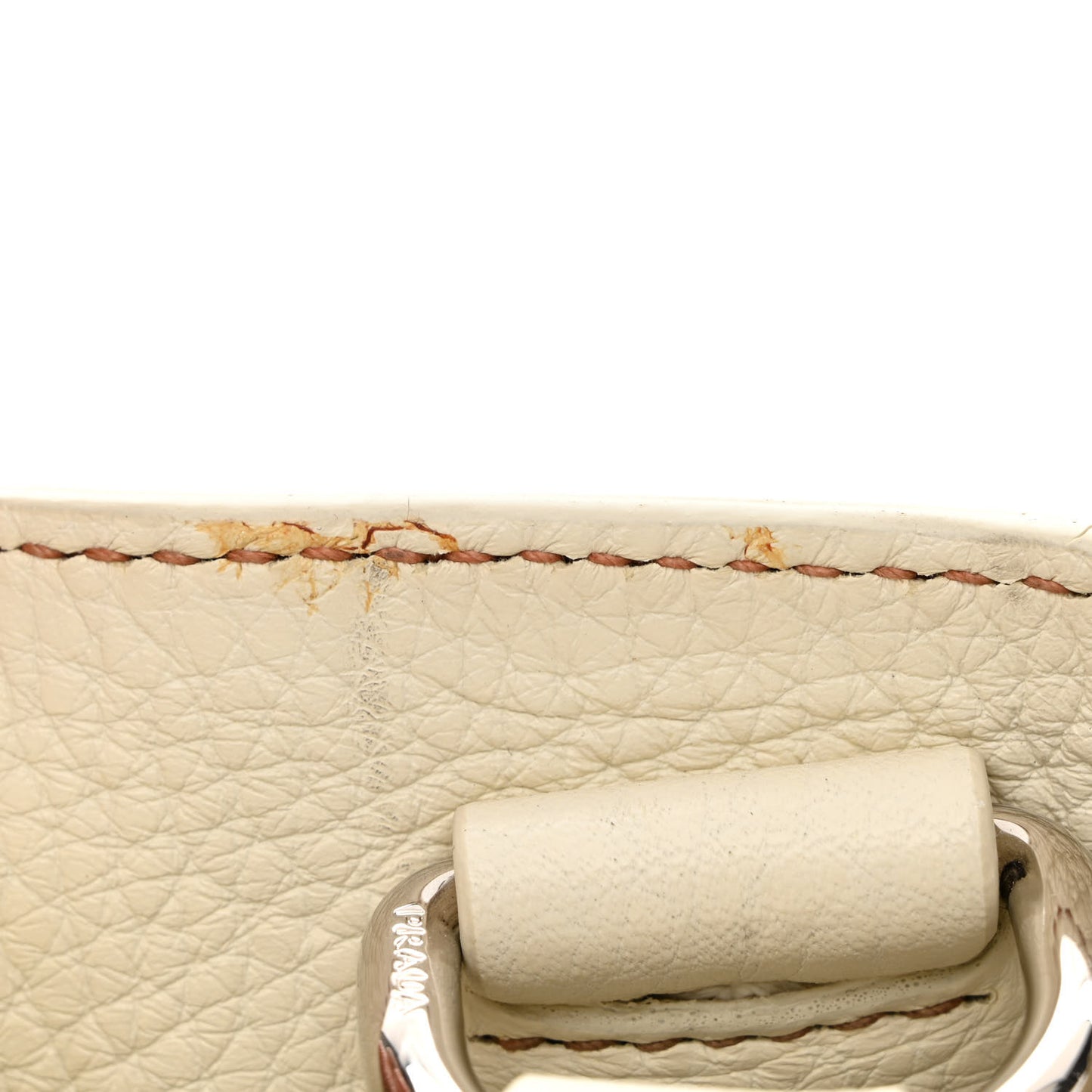 Vitello Daino Shoulder Bag White