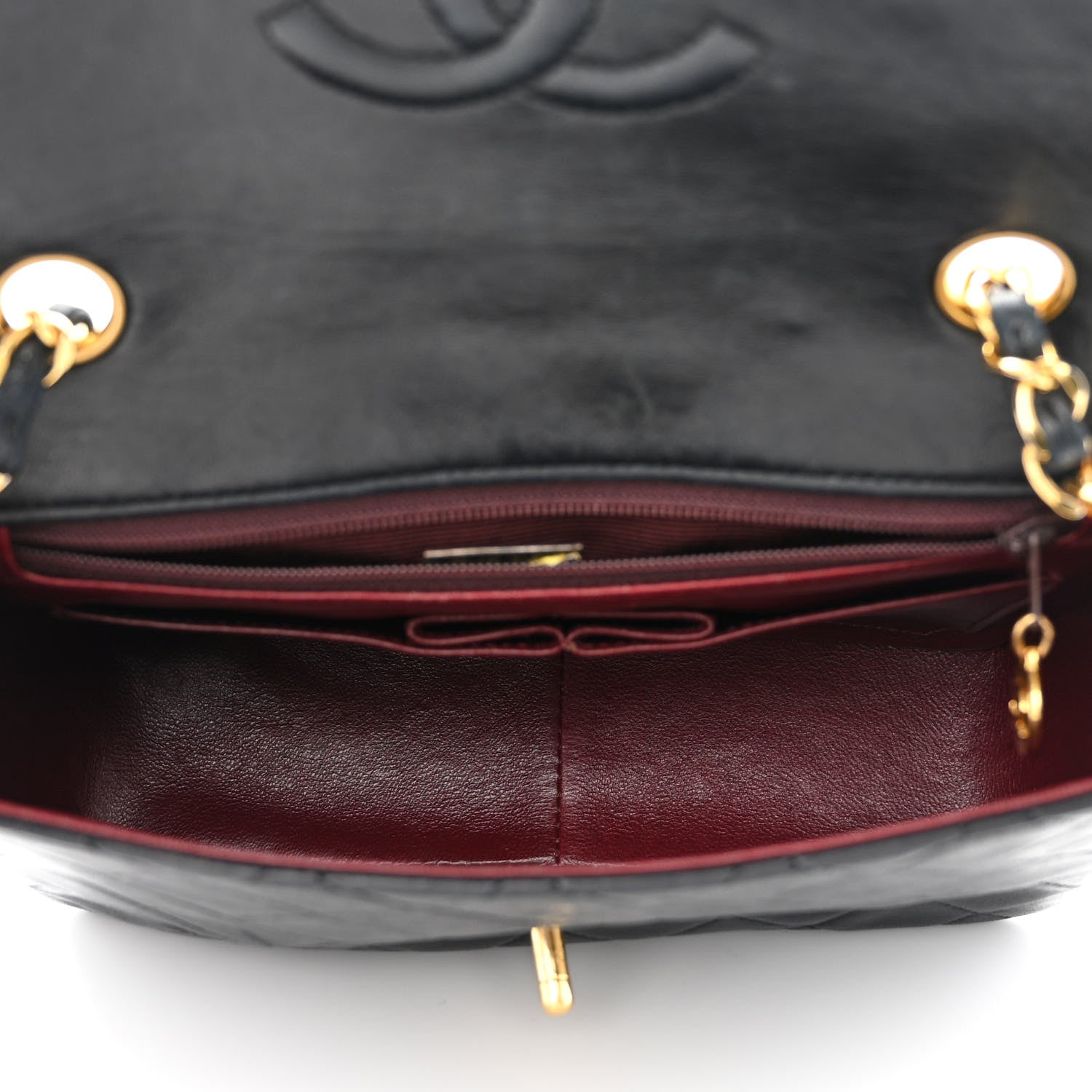 Chanel Lambskin Quilted Mini Square Flap Black 5 of 13