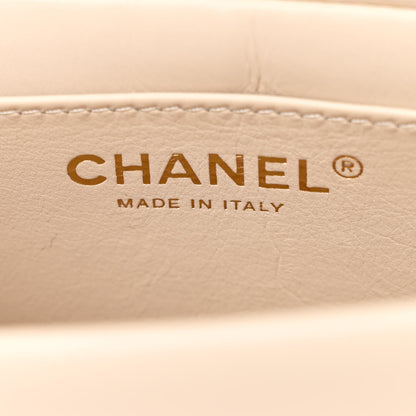 Chanel Calfskin Quilted Mini Nailed CC Flap Bag Beige 6 of 10