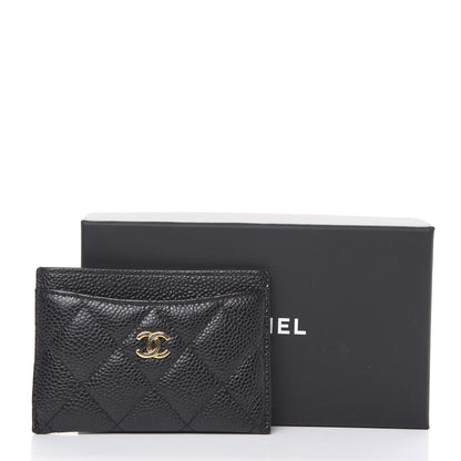 Chanel Caviar Quilted Card Holder Black 9 of 9