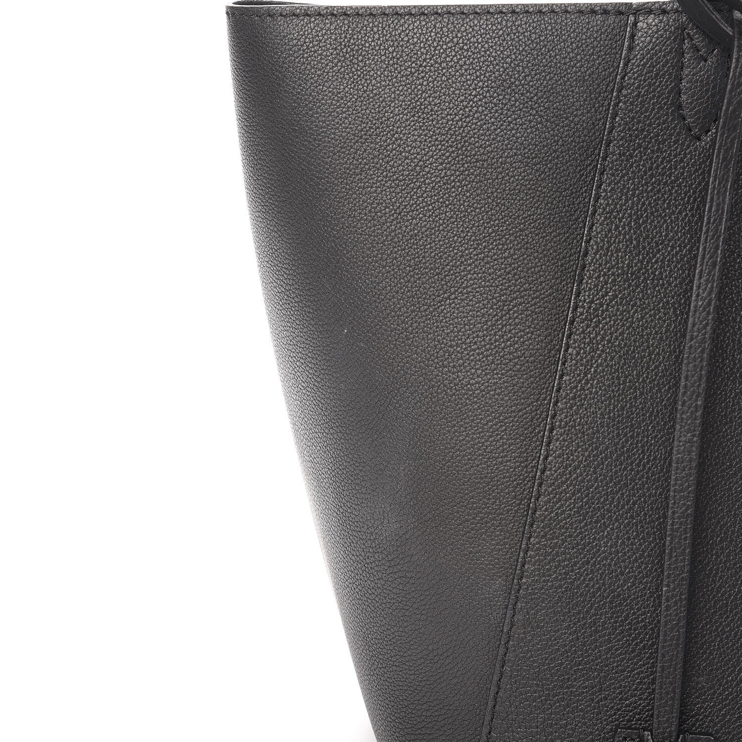 Louis Vuitton Calfskin Lockme Cabas Black 16 of 17