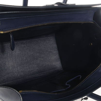Celine Smooth Calfskin Mini Luggage Ink Blue 5 of 9