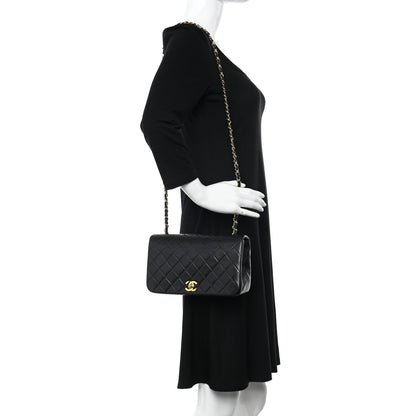 Chanel Lambskin Quilted Small Single Flap Black 2 of 11