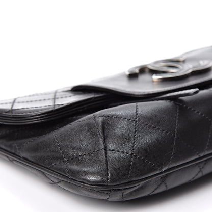 Chanel Lambskin Diamond Stitch Convertible Clutch Black 7 of 8