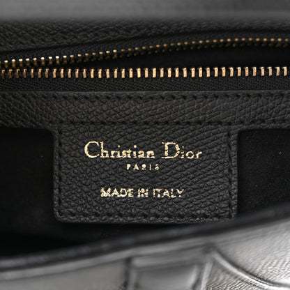 Christian Dior Grained Calfskin Saddle Bag Black 6 of 10