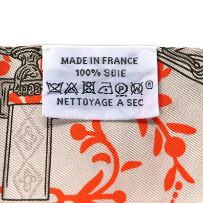 Hermes Silk Etriers Remix Twilly Verveine Orange Kaki 4 of 4
