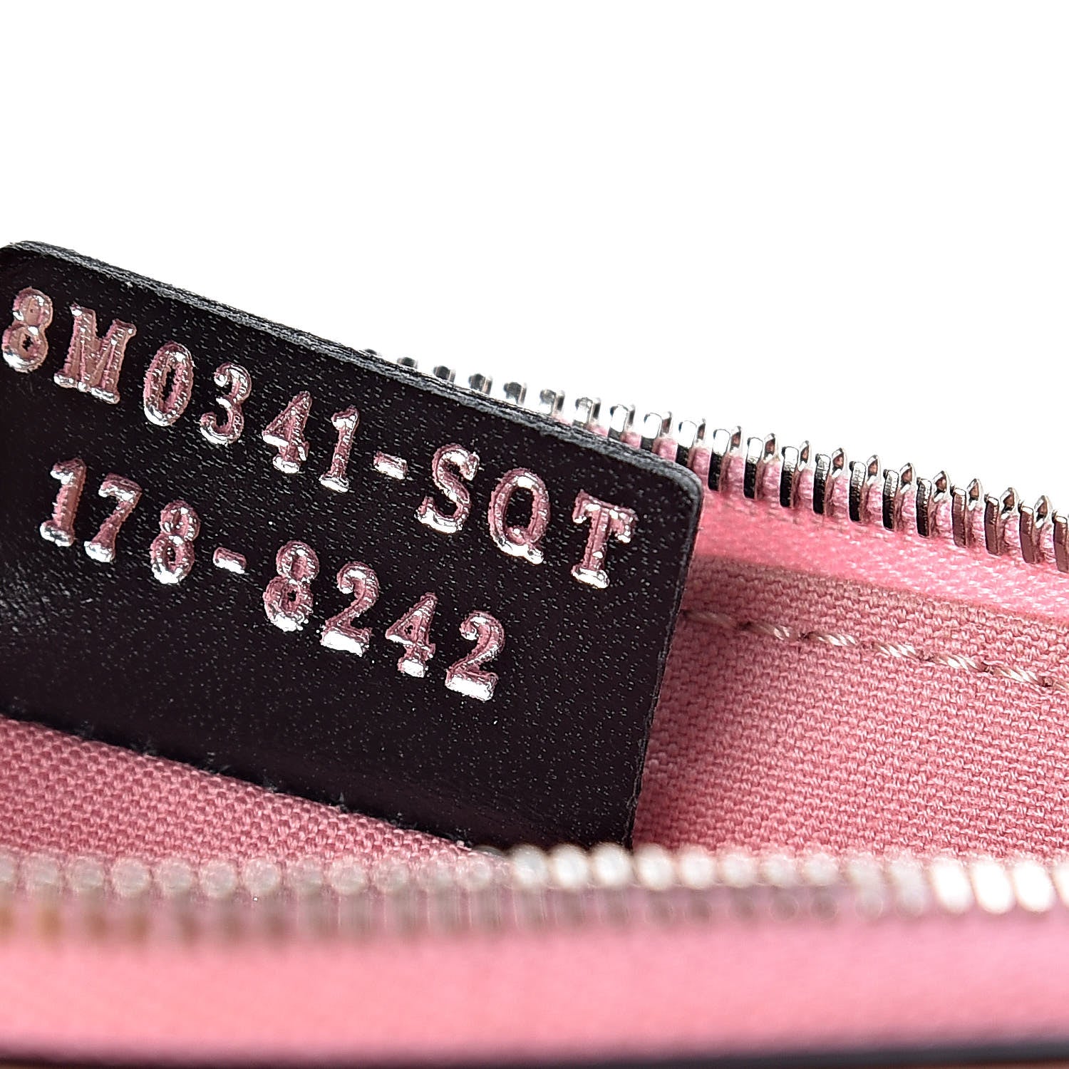 Fendi Vitello Elite Century Hypnoteyes Studded Zip Pouch Bubblegum Multicolor 7 of 7
