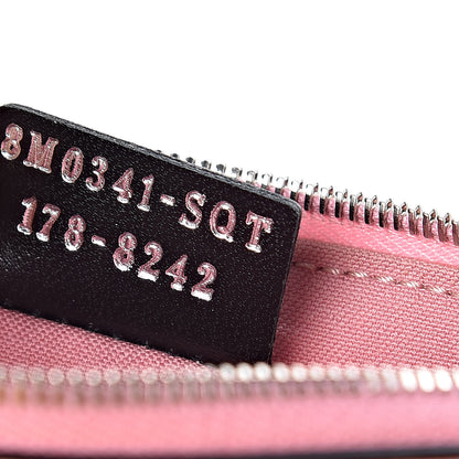 Fendi Vitello Elite Century Hypnoteyes Studded Zip Pouch Bubblegum Multicolor 7 of 7