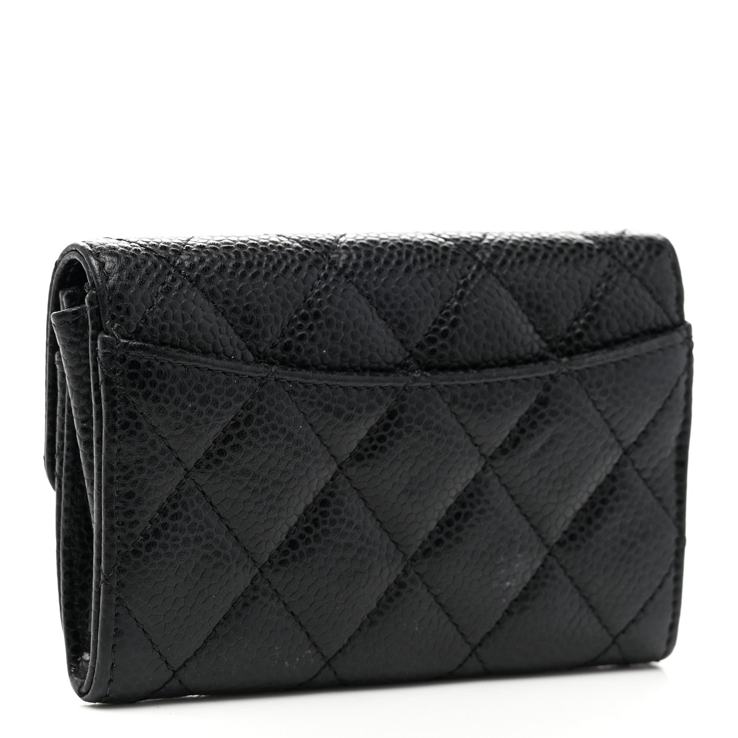 Chanel Caviar Quilted Flap Card Holder Black 3 of 8
