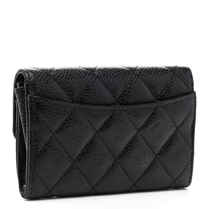 Chanel Caviar Quilted Flap Card Holder Black 3 of 8