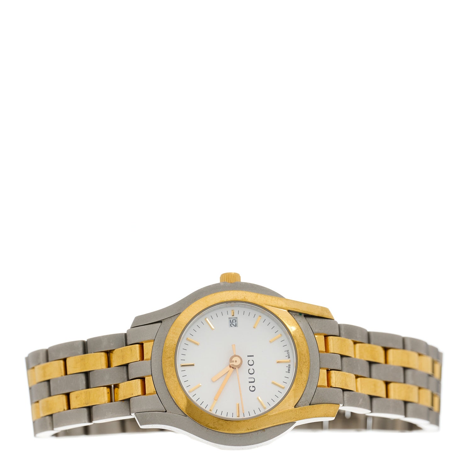 Gucci Stainless Steel 27mm 5500L Two Tone Quartz Watch 2 of 5