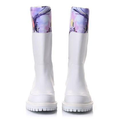 Louis Vuitton Neoprene Calfskin Floral Print Mens Landscape Boots 8 Rose 2 of 9