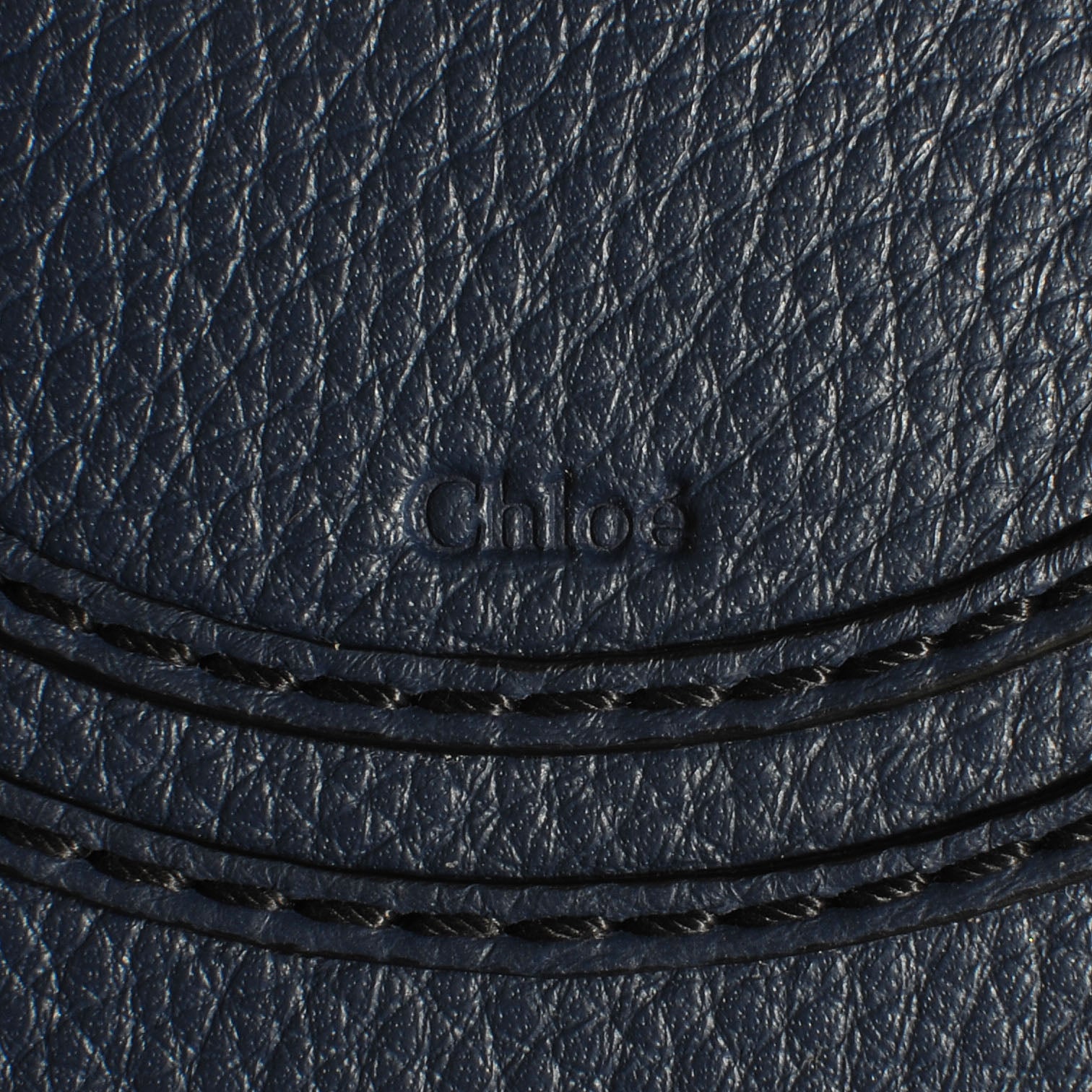 Chloe Calfskin Mini Marcie Round Crossbody Bag Royal Navy 5 of 8