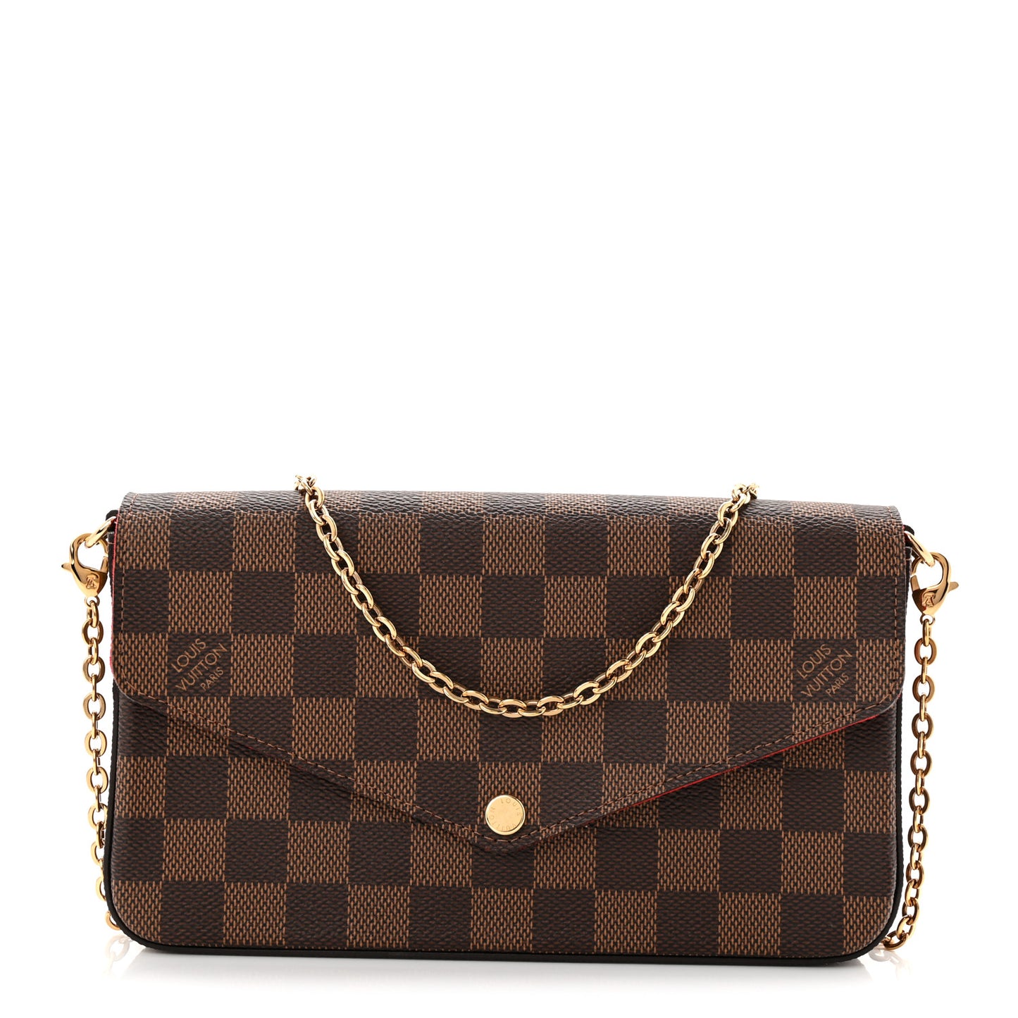 Damier Ebene Pochette Felicie Chain Wallet
