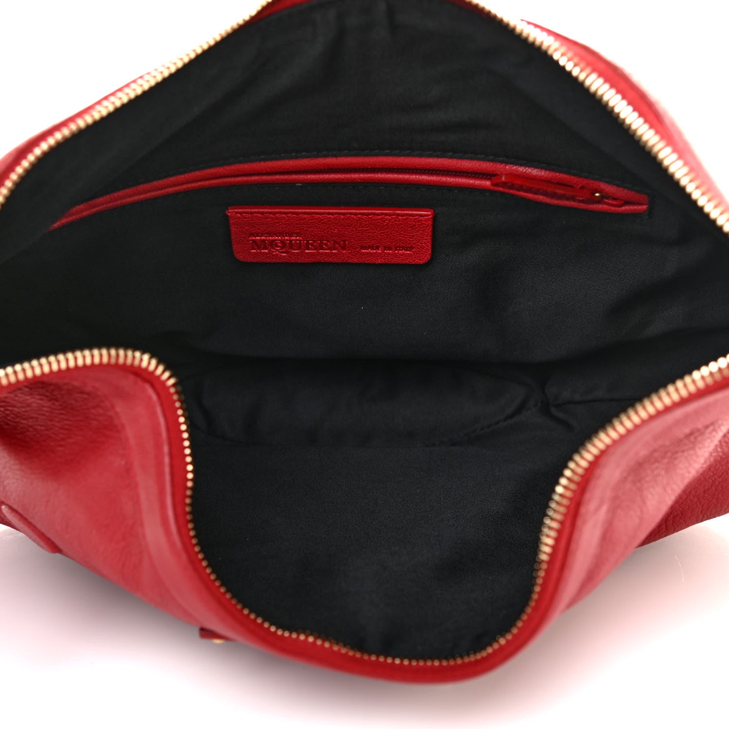 Alexander McQueen Calfskin De Manta Clutch Red 4 of 12