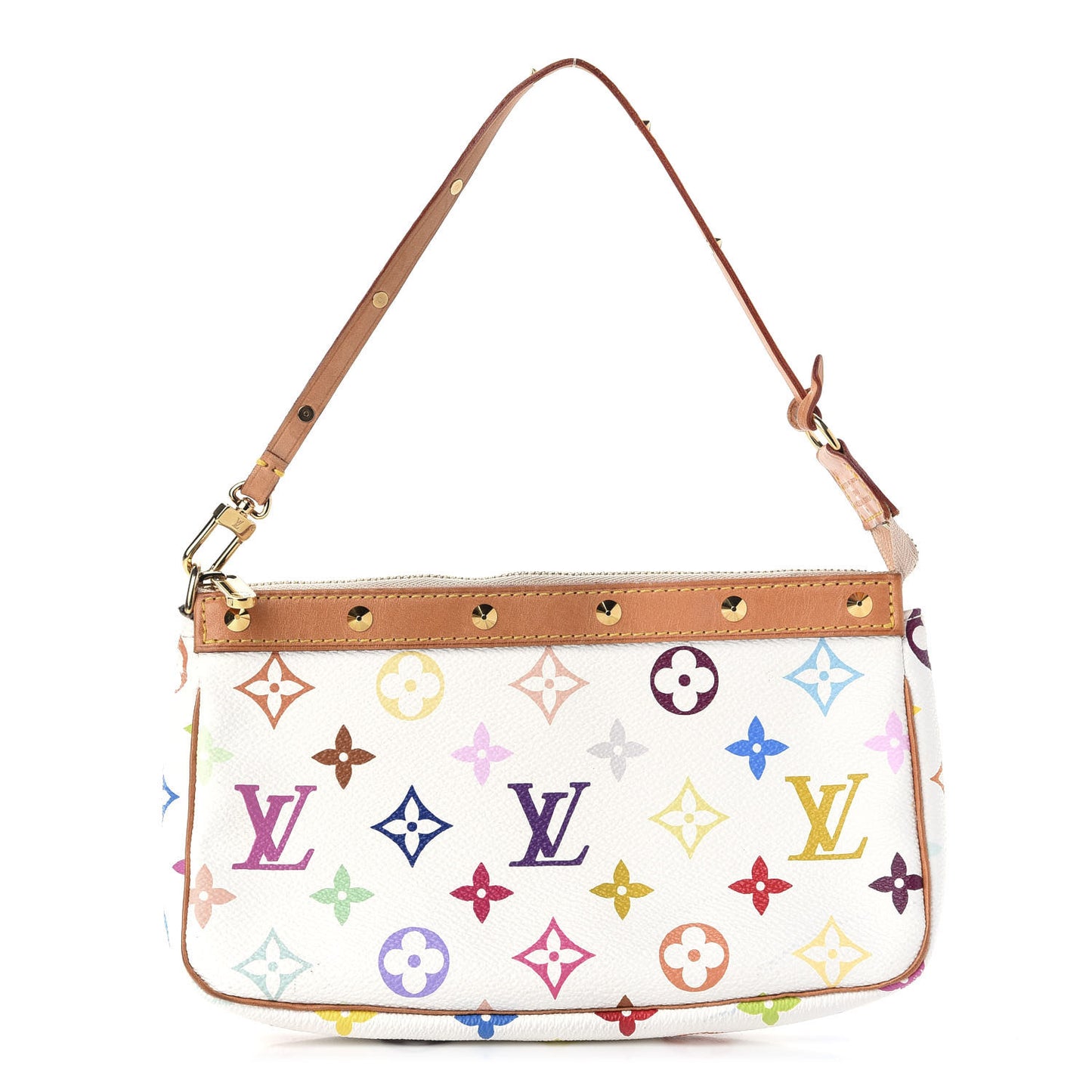 Monogram Multicolor Pochette Accessories White