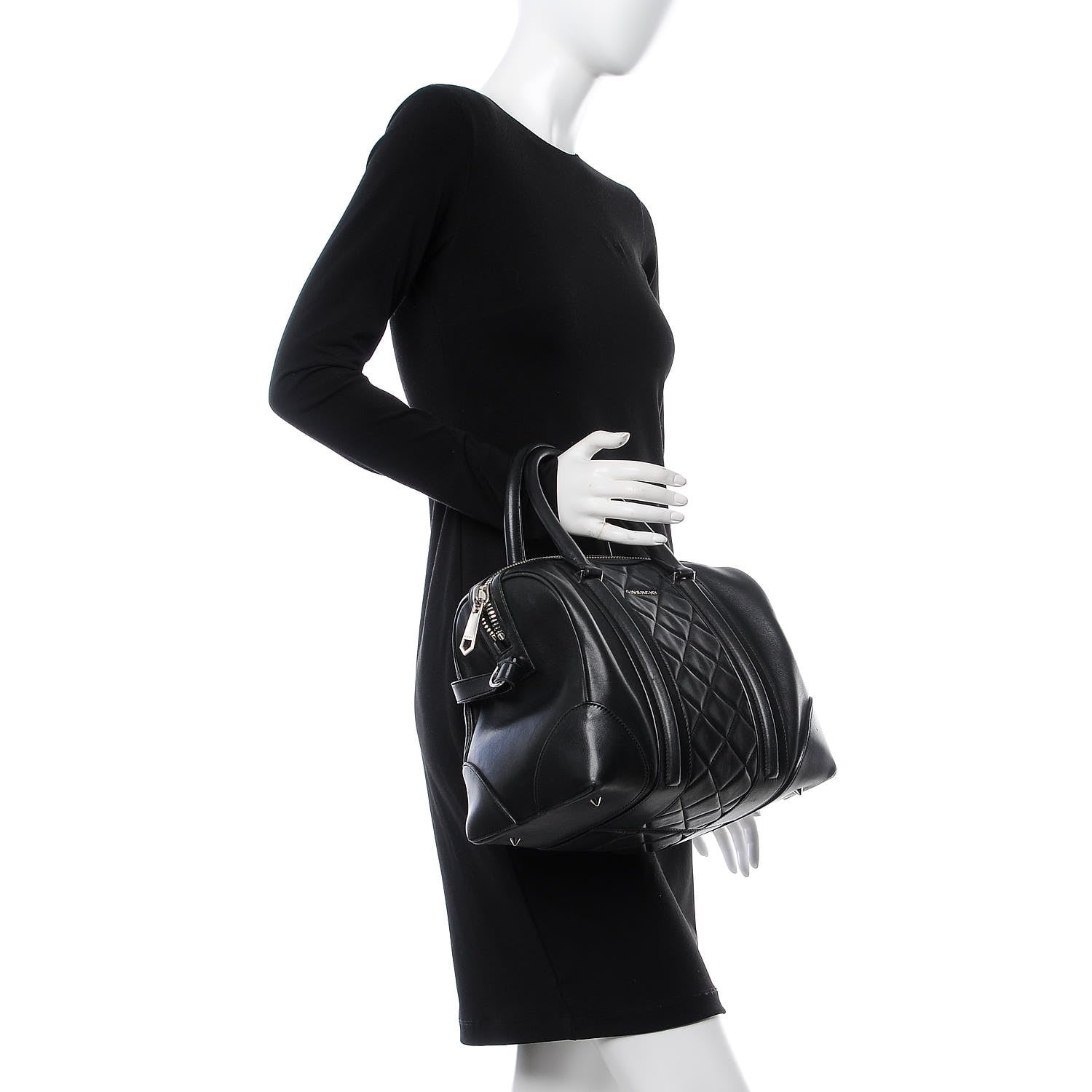 Givenchy Lambskin Quilted Large Lucrezia Black 2 of 14