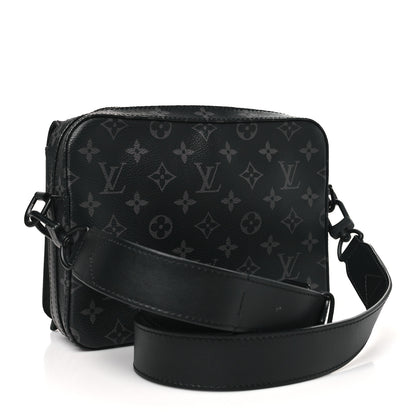 Louis Vuitton Monogram Eclipse Steamer Messenger 3 of 9