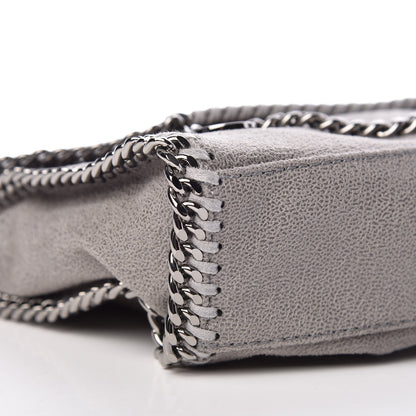 Stella McCartney Shaggy Deer Mini Falabella Fold Over Tote Light Grey 8 of 11